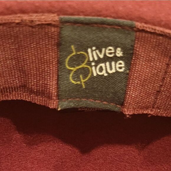 Olive & Pique 100% Wool Floppy round Hat Maroon Burgundy - Picture 10 of 11